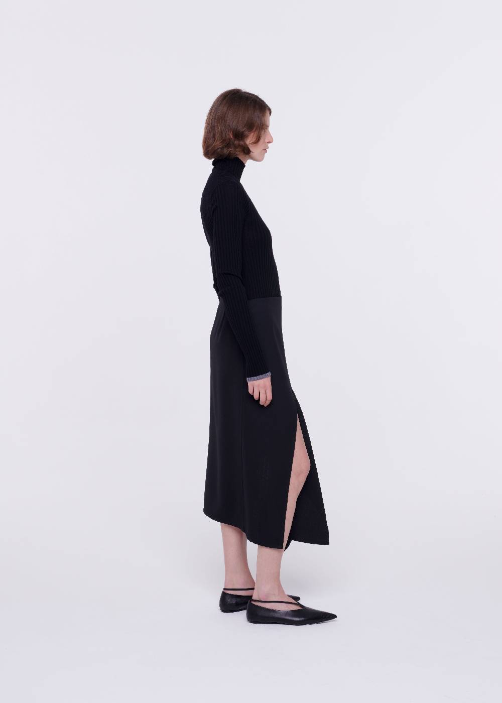 Plan C DOLCEVITA NERO IN LANA MERINO