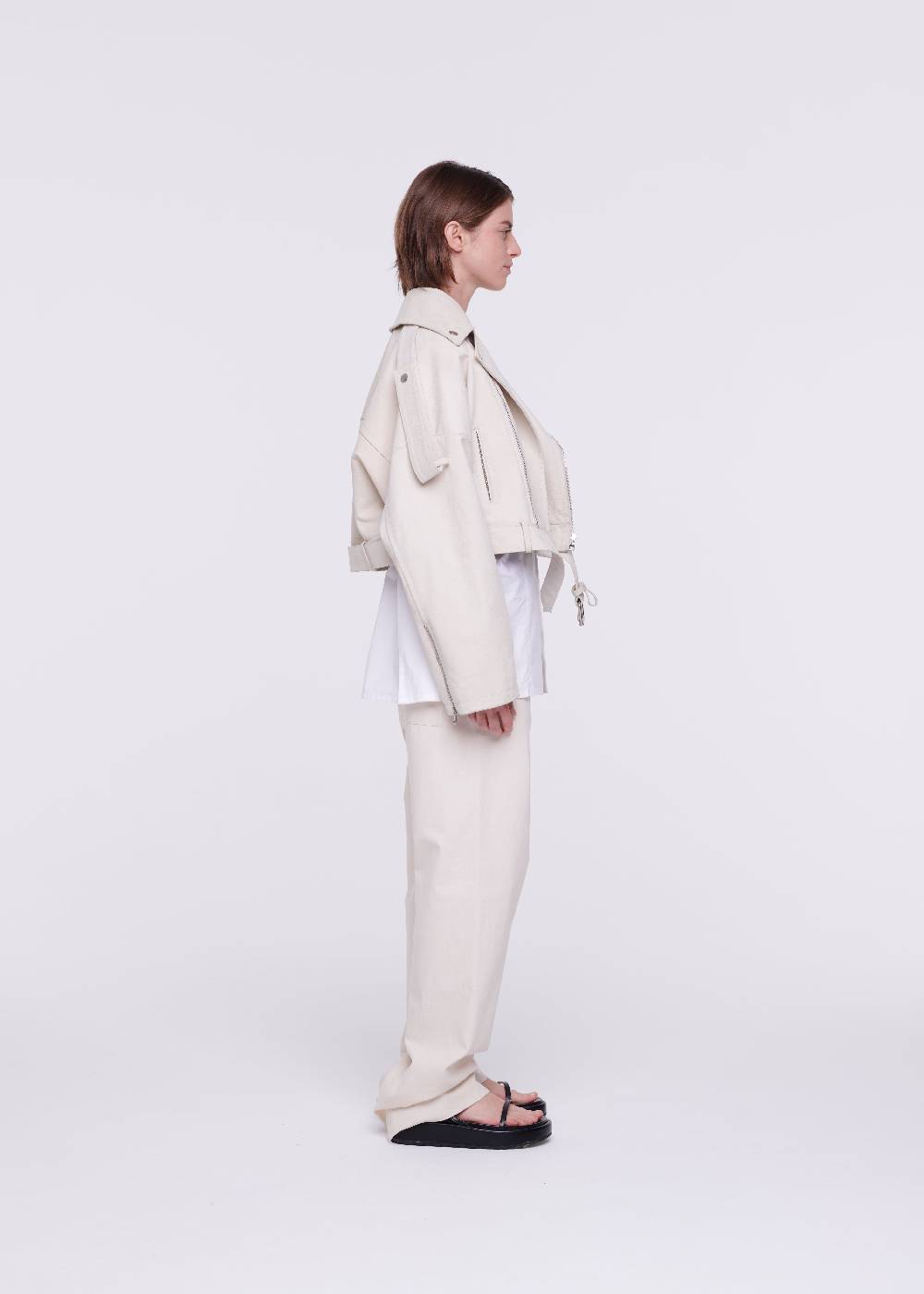 Plan C GIACCA BIKER IN PELLE