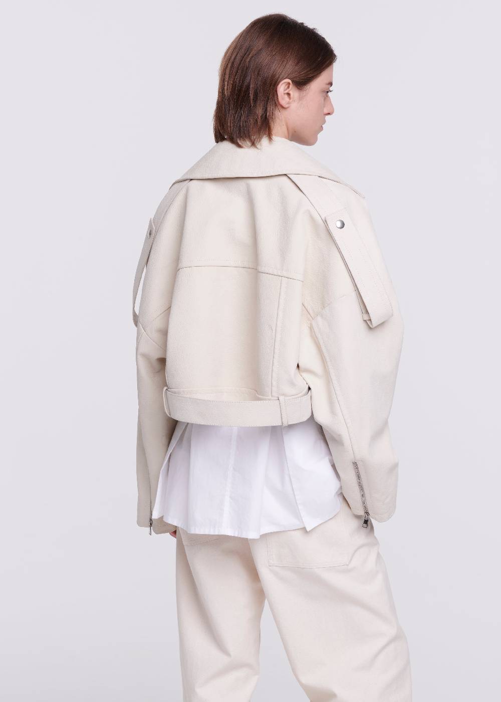 Plan C GIACCA BIKER IN PELLE