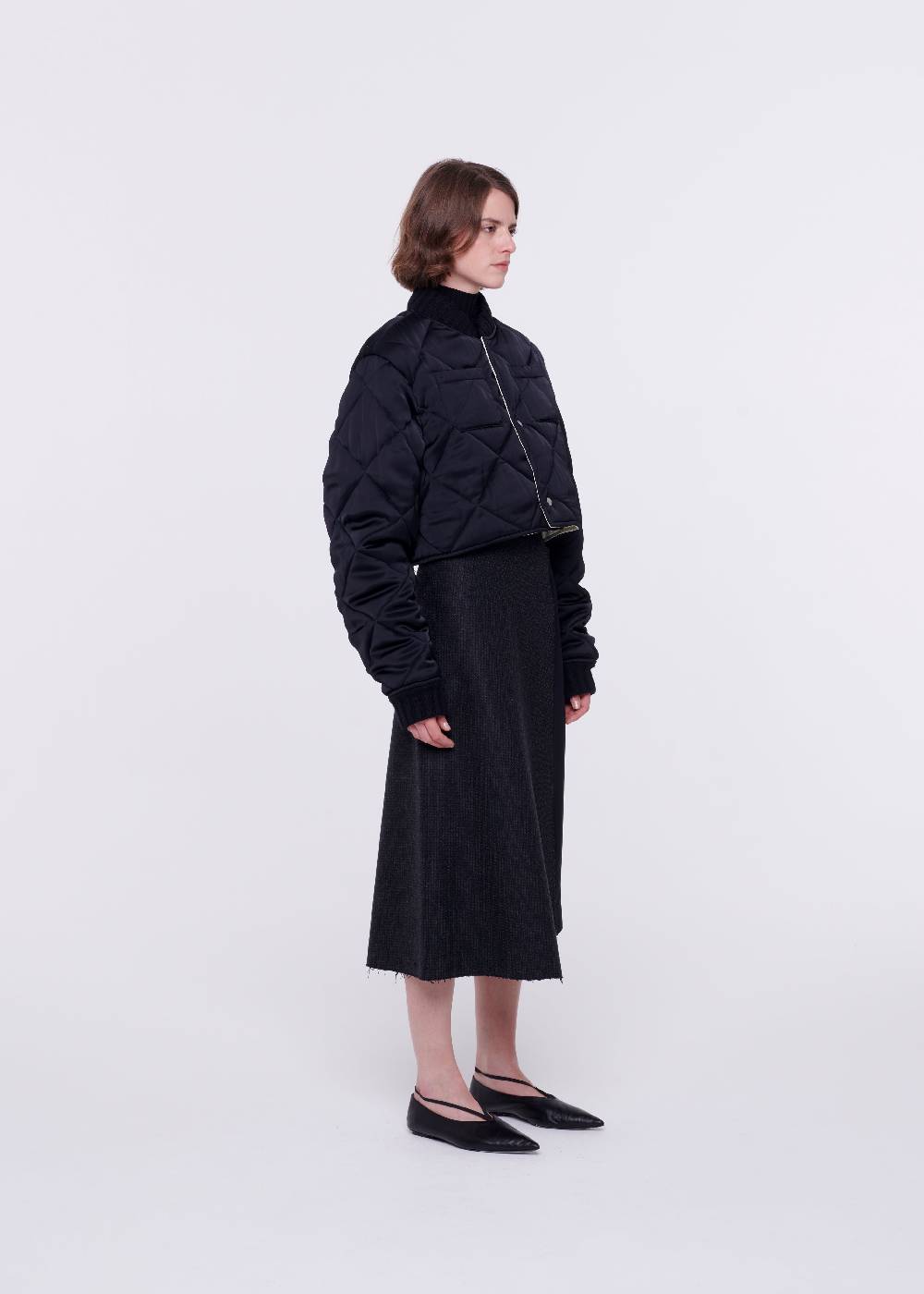 Plan C GIACCA CROPPED TRAPUNTATA