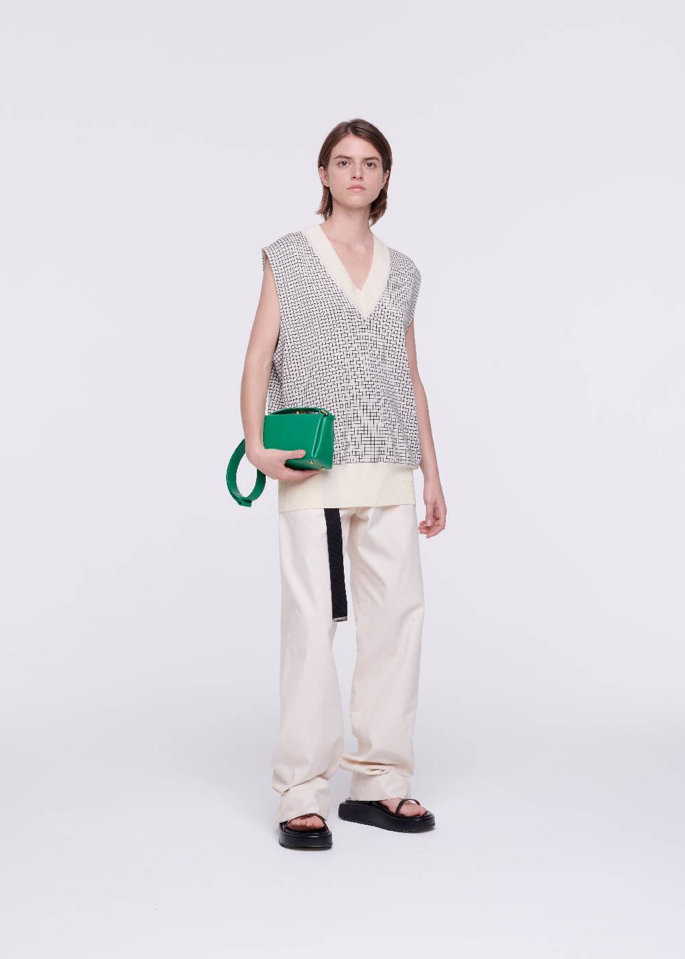 Plan C GILET IN COTONE A QUADRETTI