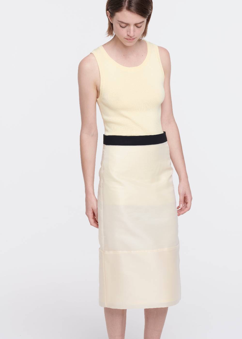 Plan C GONNA MATITA MIDI IN ORGANZA