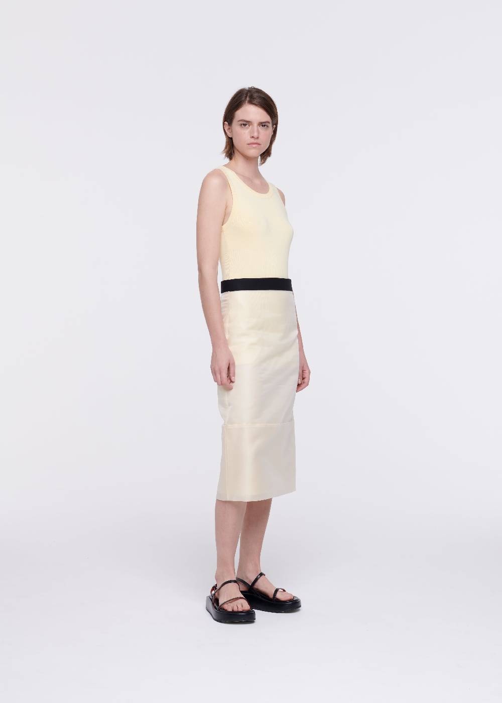 Plan C GONNA MATITA MIDI IN ORGANZA