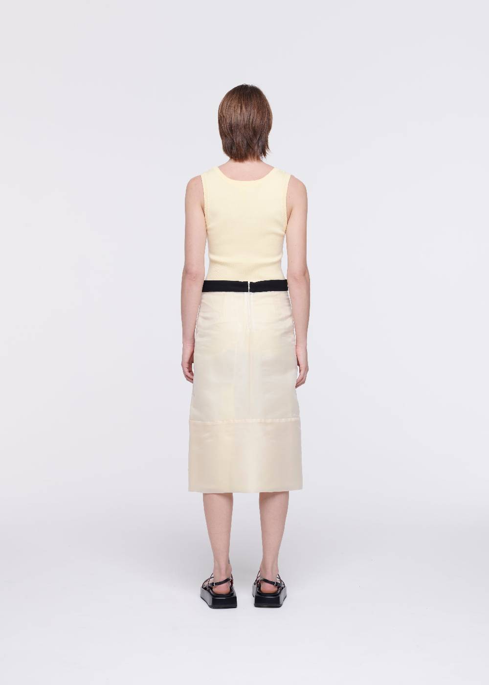 Plan C GONNA MATITA MIDI IN ORGANZA