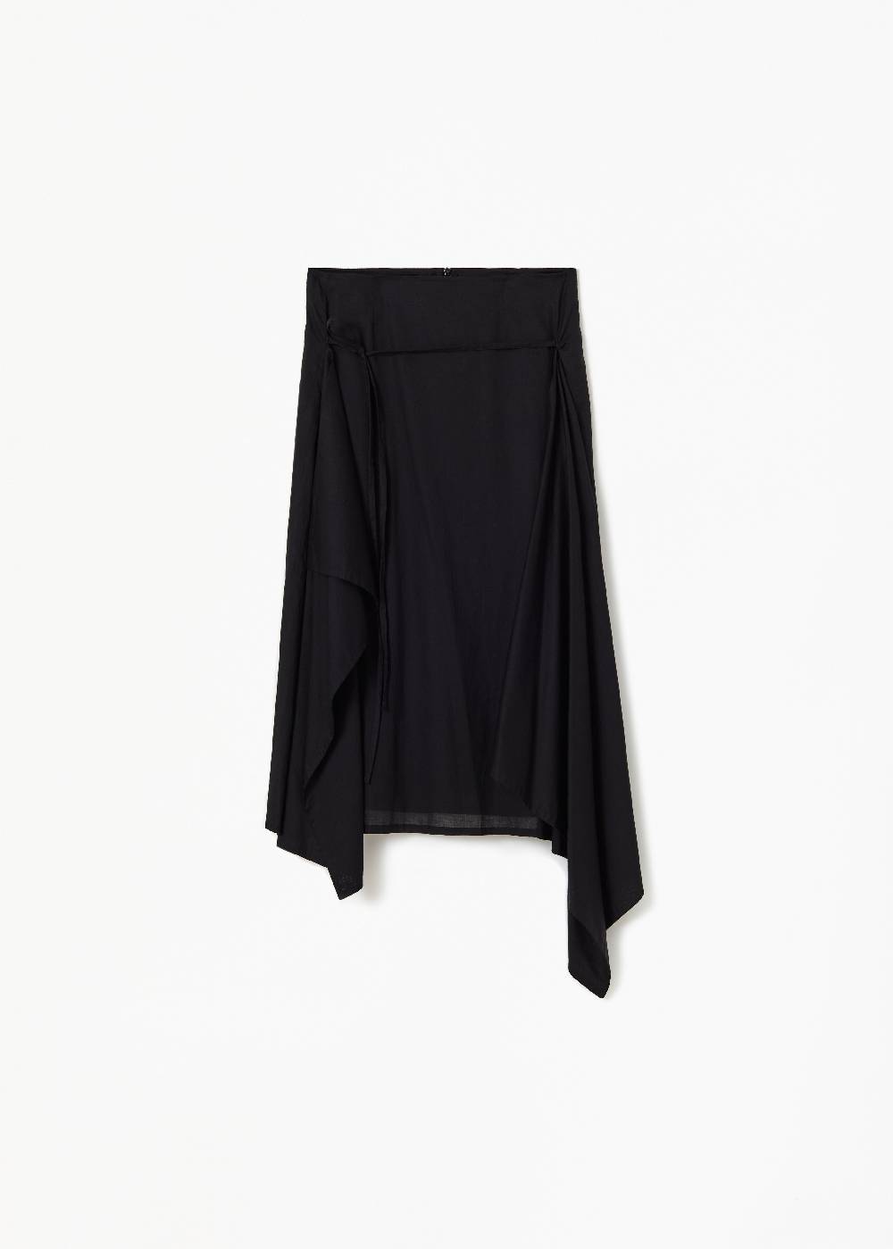 Plan C GONNA MIDI ASIMMETRICA NERA