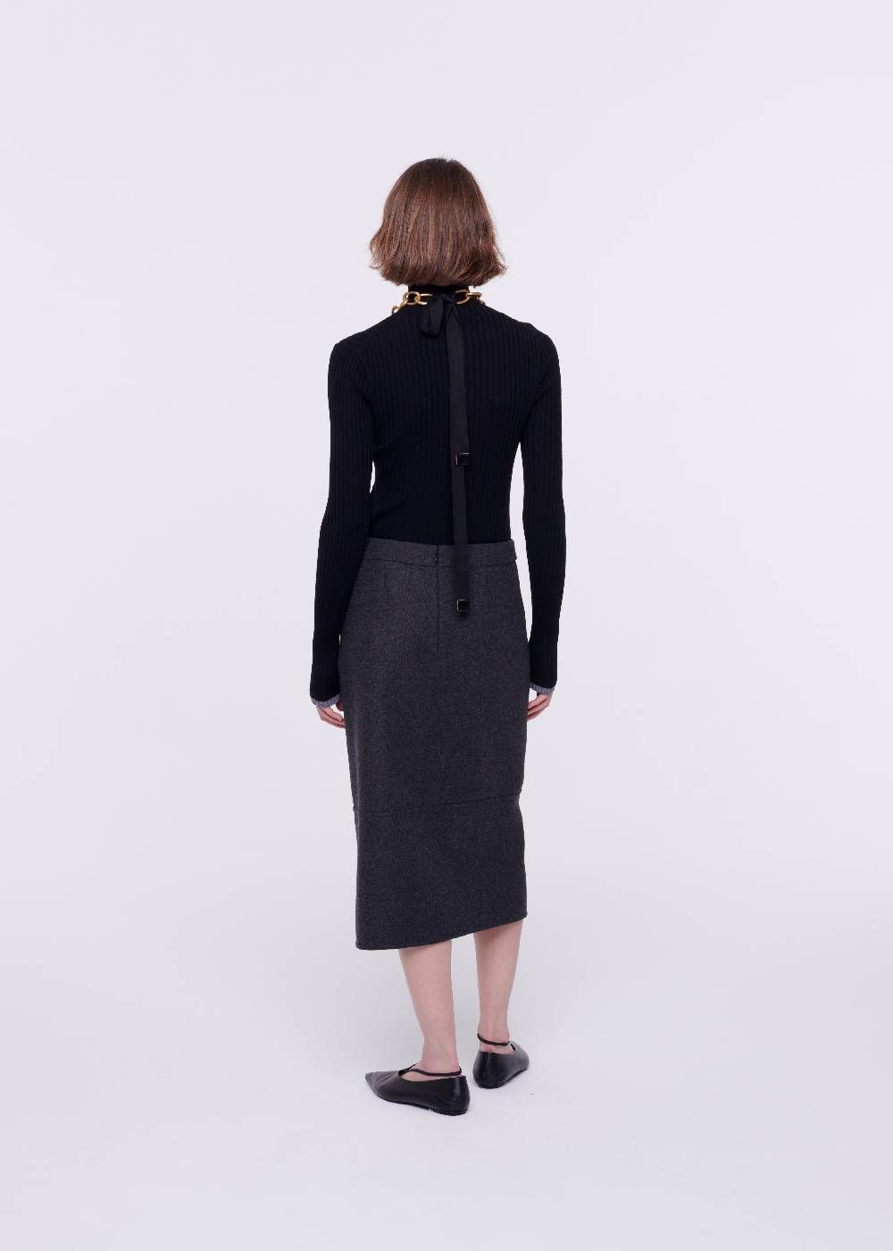 Plan C GONNA MIDI DI LANA CON PAILLETTES