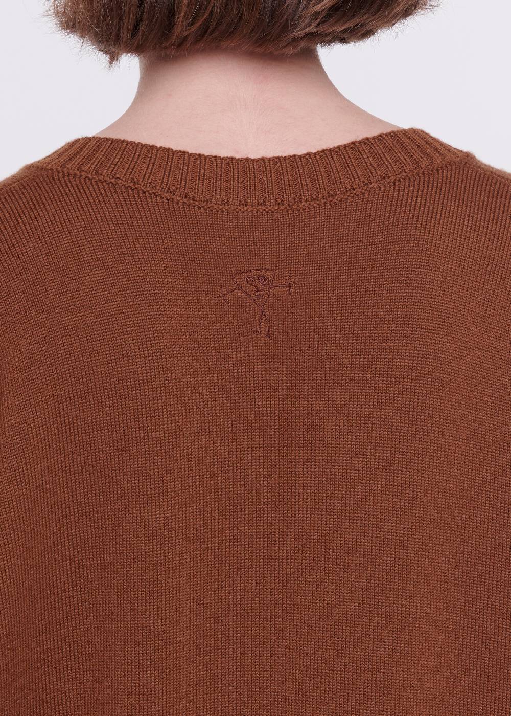 Plan C MAGLIONE CON SCOLLO A V IN LANA MERINO