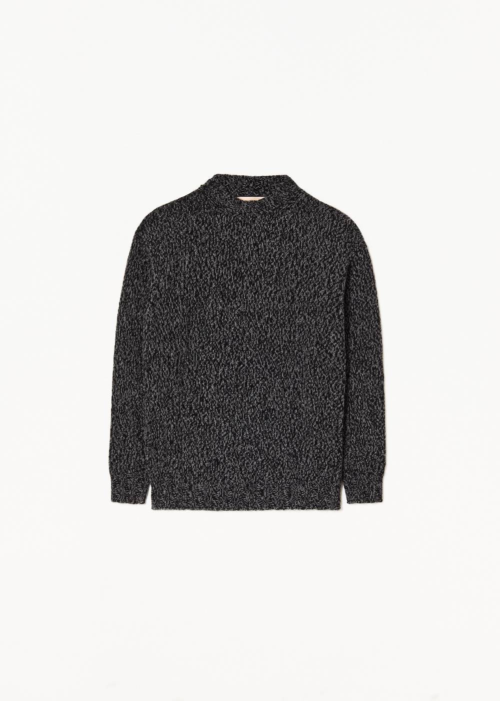 Plan C MAGLIONE DI LANA GRIGIO MELANGE