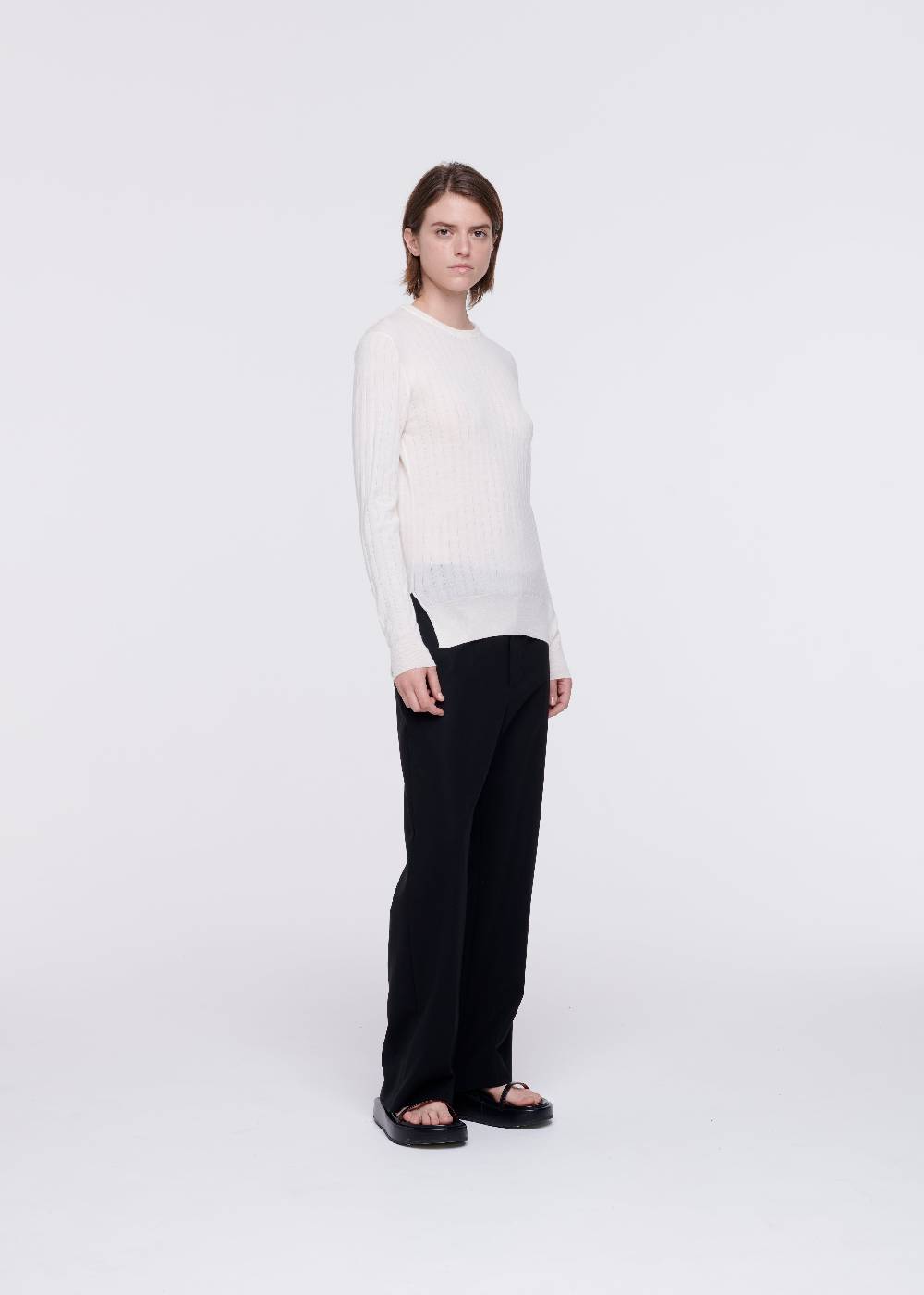 Plan C MAGLIONE OPEN BACK IN LANA MERINO