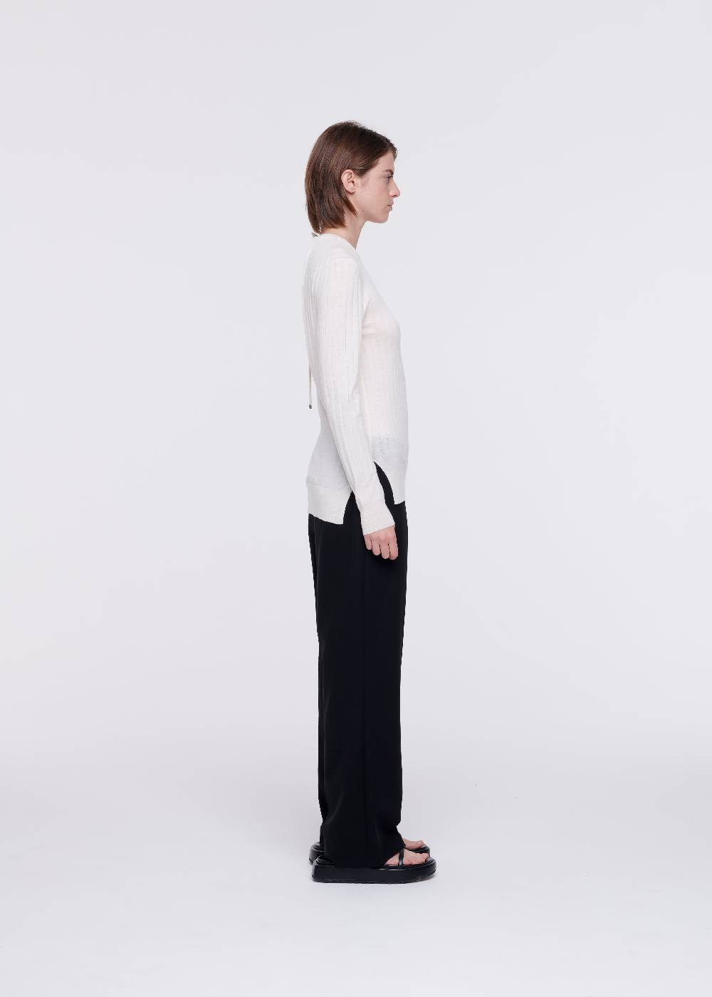 Plan C MAGLIONE OPEN BACK IN LANA MERINO