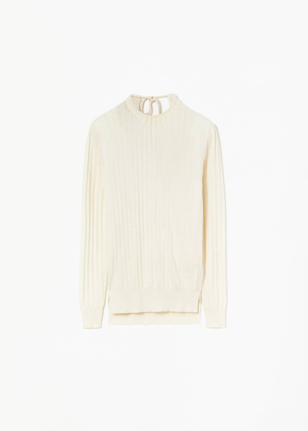 Plan C MAGLIONE OPEN BACK IN LANA MERINO