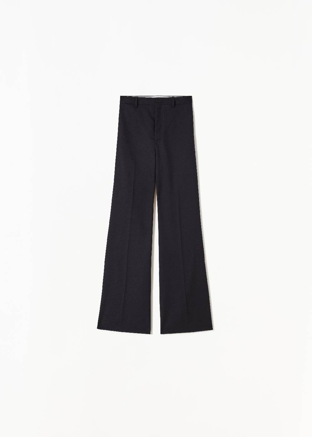 Plan C PANTALONI A GAMBA SVASATA IN LANA