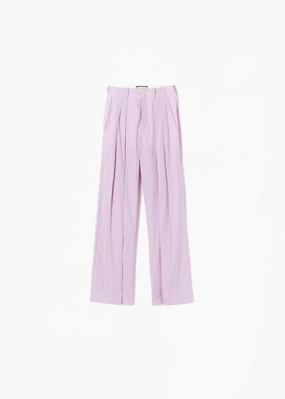 Plan C PANTALONI LILLA A GAMBA AMPIA