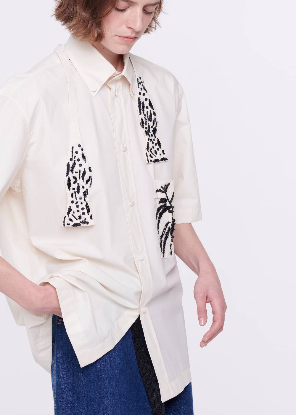 Plan C PAPILLON CON RICAMO IN PAILLETTES