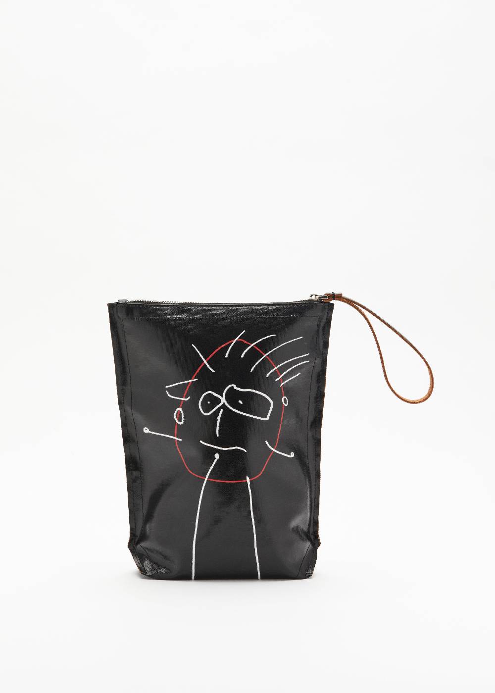 Plan C POCHETTE NERA "PILI E BIANCA"