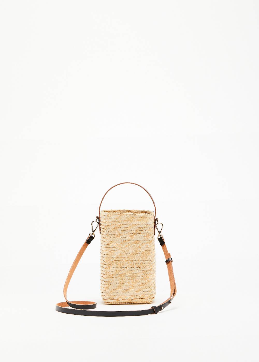 Plan C POUCH IN PAGLIA FIORENTINA "PILI E BIANCA"