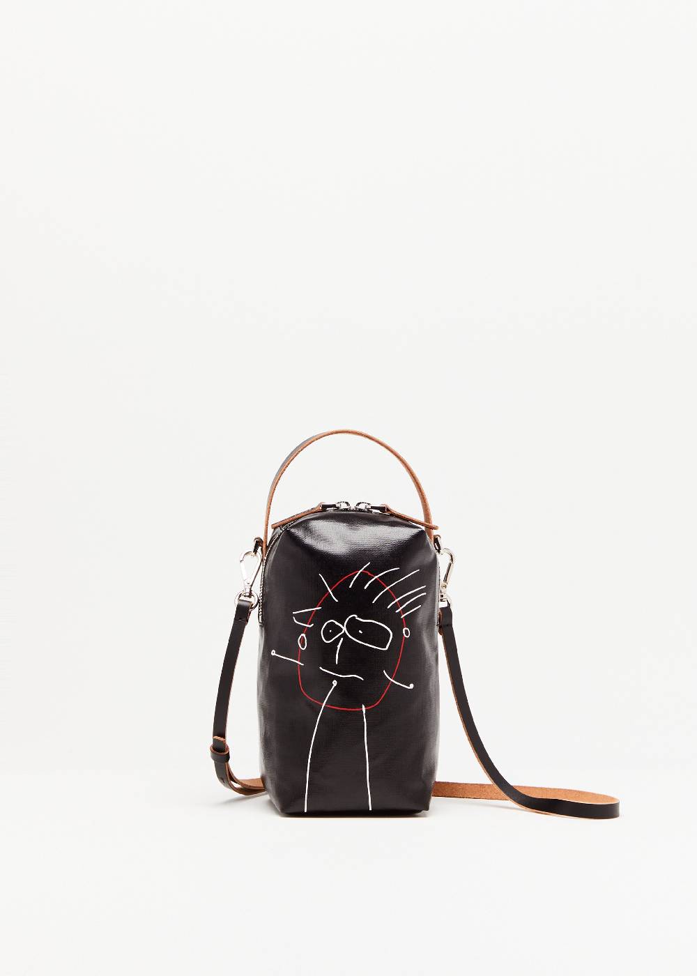 Plan C POUCH NERA "PILI E BIANCA"