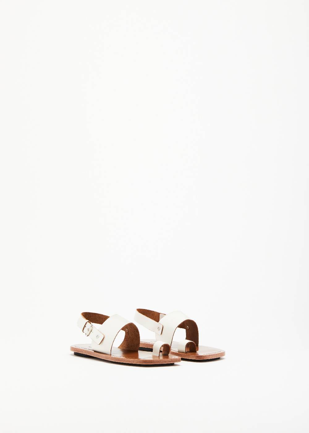 Plan C SANDALI INFRADITO BIANCHI IN PELLE