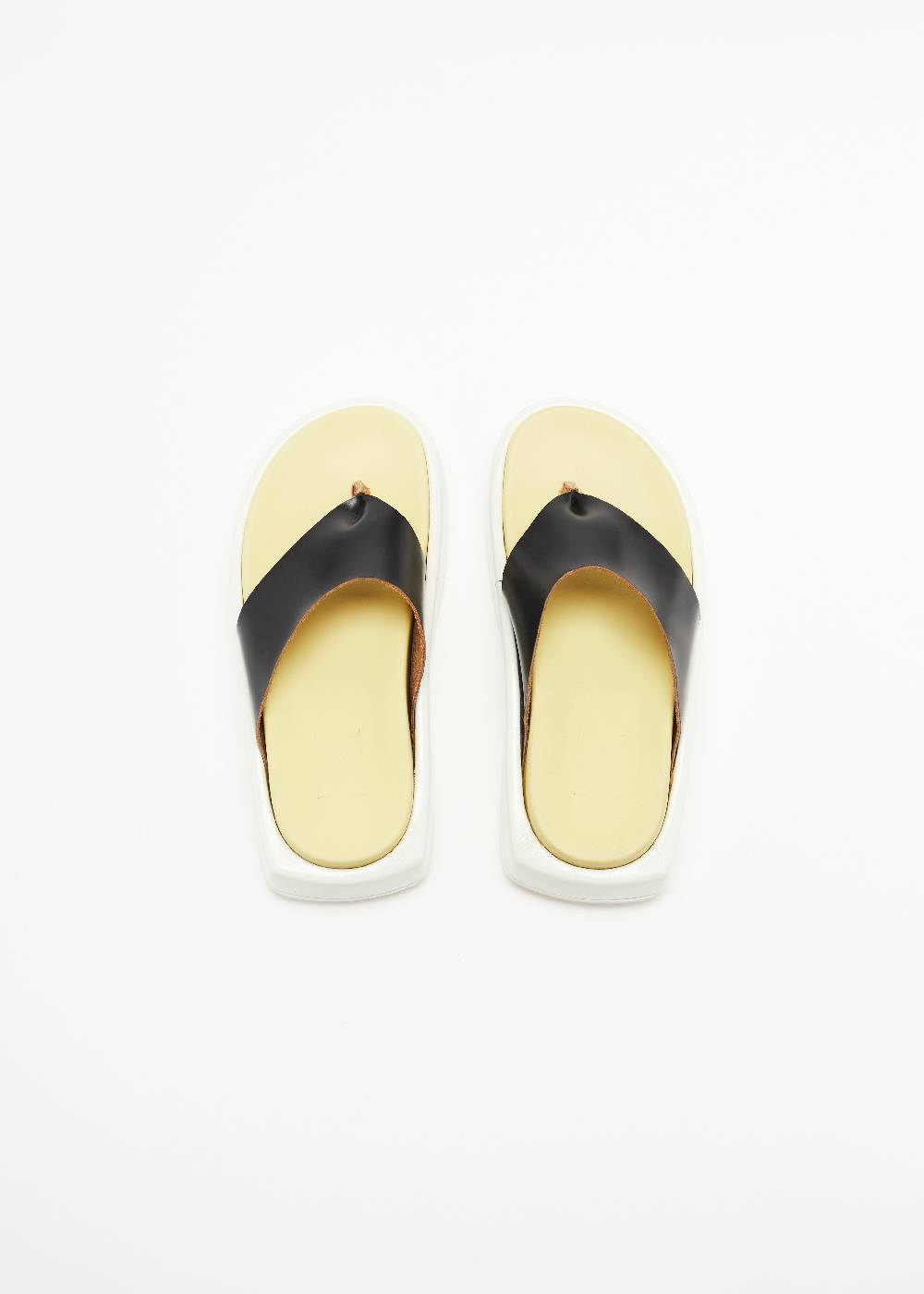 Plan C SANDALI INFRADITO IN PELLE CON ZEPPE