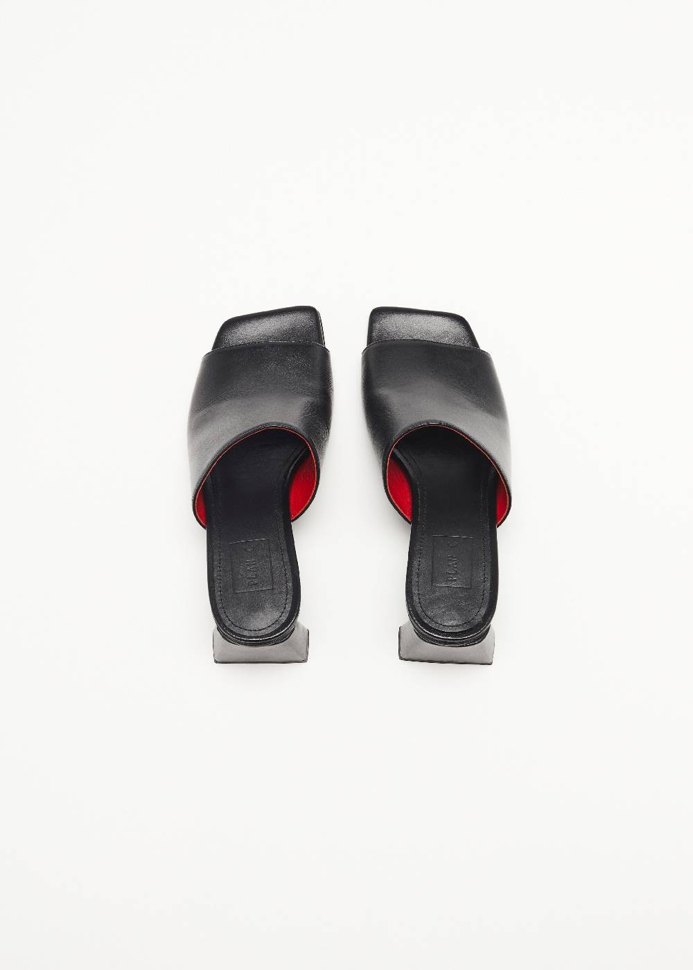 Plan C SANDALI NERI IN PELLE