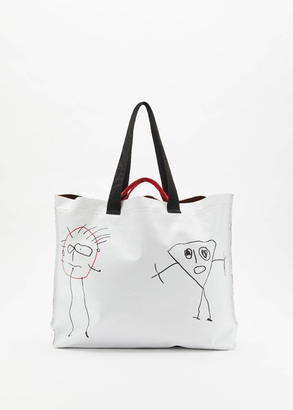 Plan C SHOPPER BIANCA "PILI E BIANCA" GRANDE