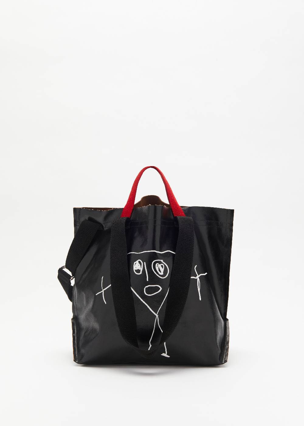 Plan C SHOPPER NERA "PILI E BIANCA" MEDIA