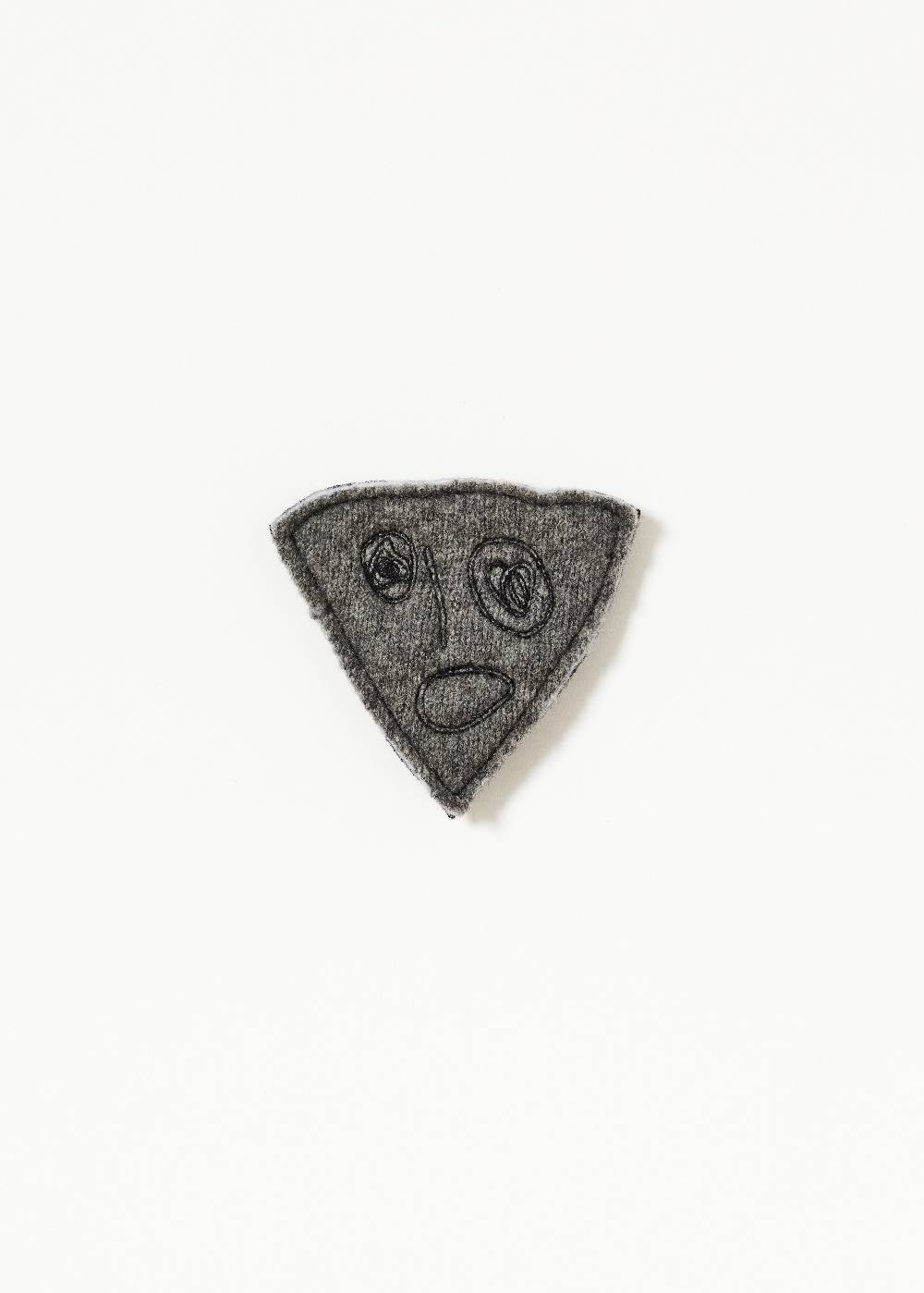 Plan C SPILLA GRIGIA "BIANCA" IN LANA MERINO