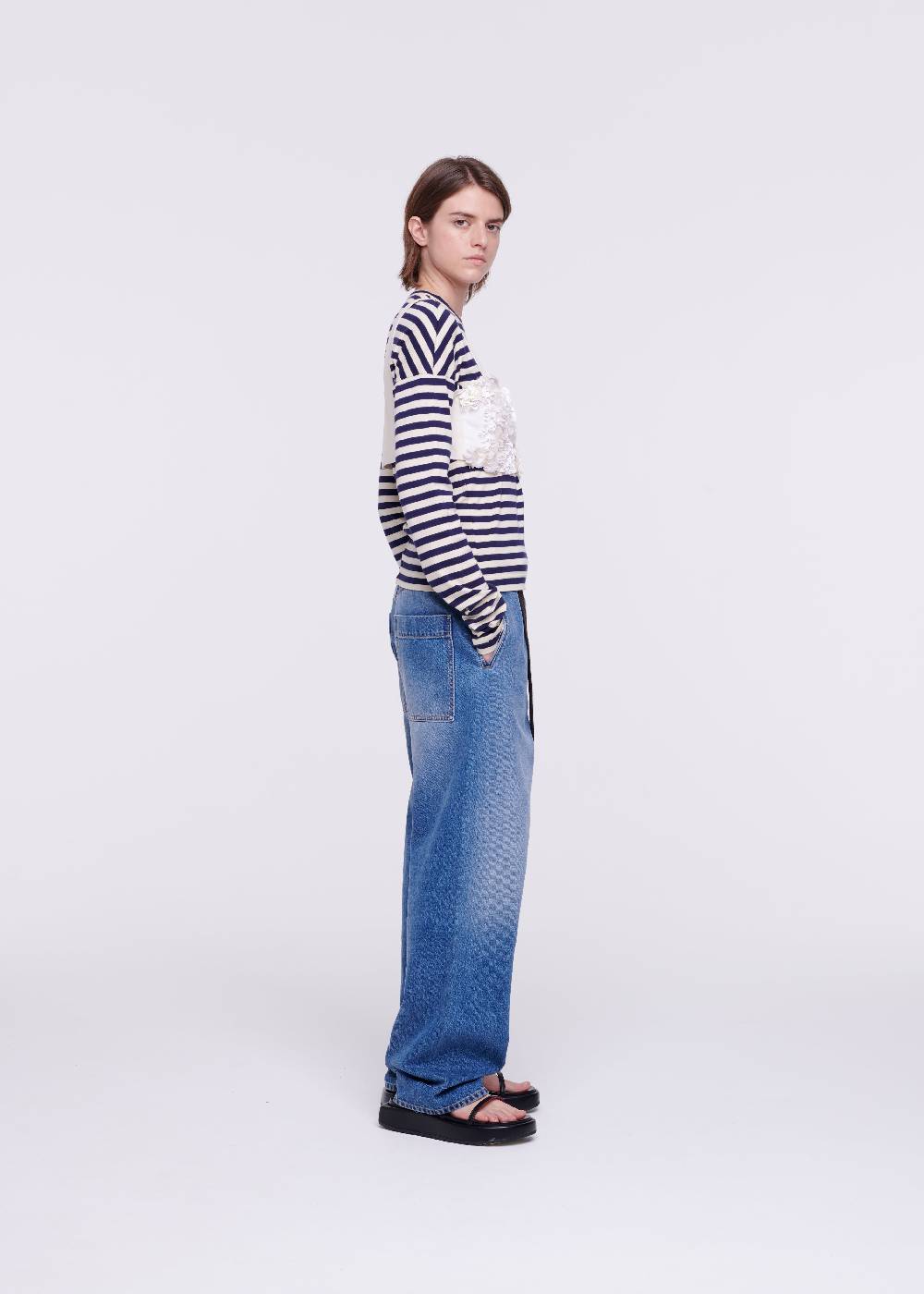 Plan C TOP A BUSTINO CON PAILLETTES COLOR CREMA