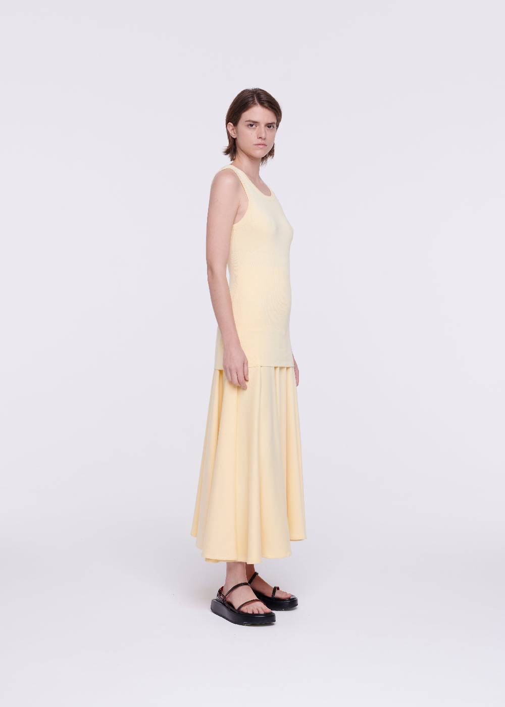 Plan C TOP IN MAGLIA COLOR ZABAIONE