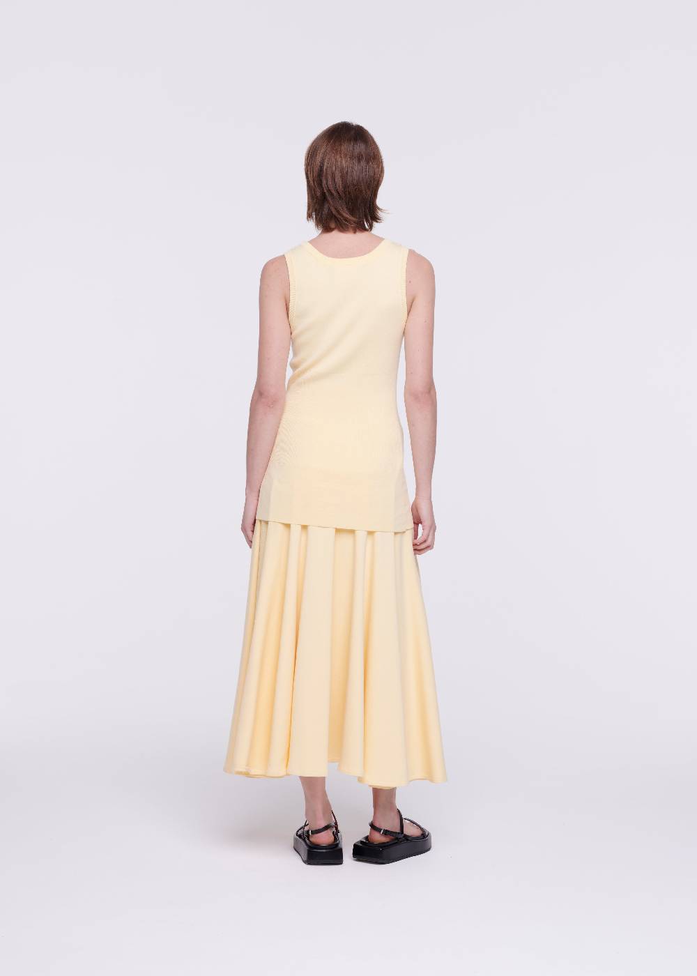 Plan C TOP IN MAGLIA COLOR ZABAIONE