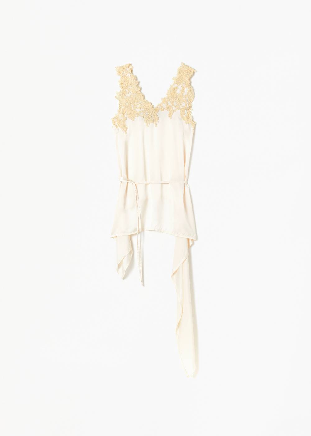 Plan C TOP IN RASO CON PIZZO