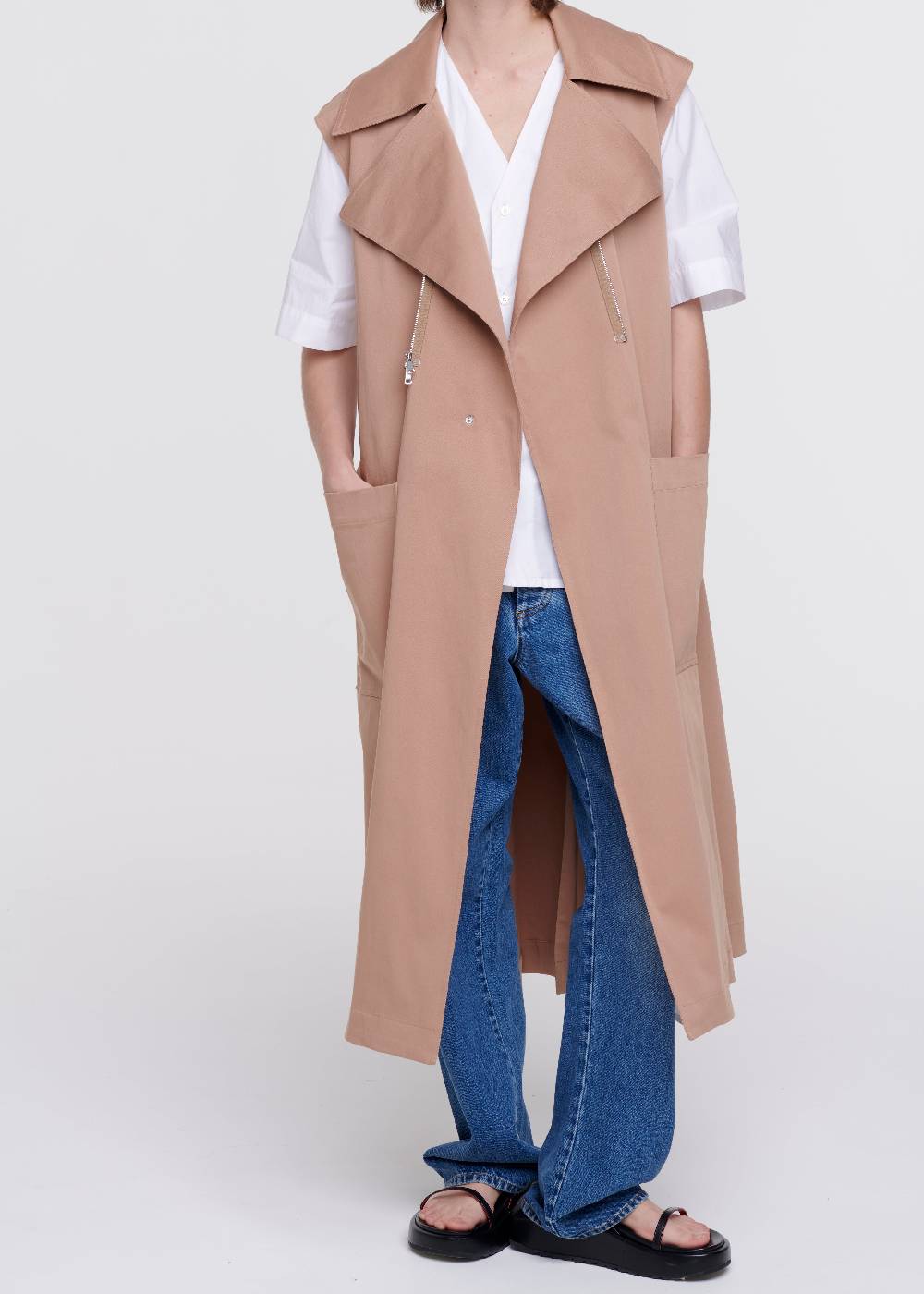 Plan C TRENCH IN COTONE COLOR CARAMELLO