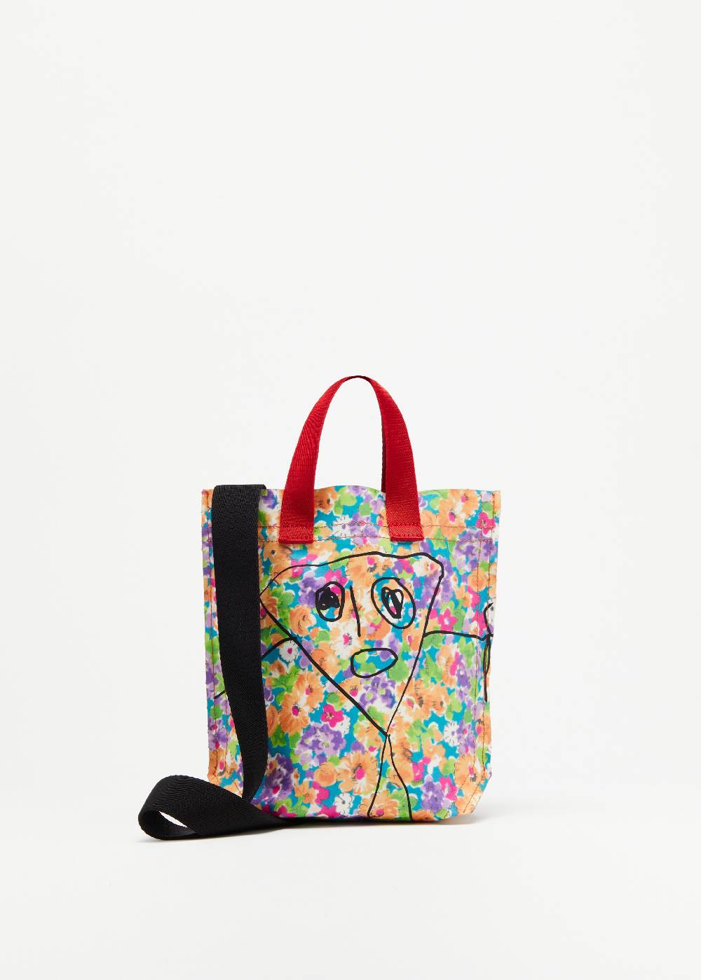 Plan C SHOPPER CON STAMPA FLOREALE "PILI E BIANCA" MINI