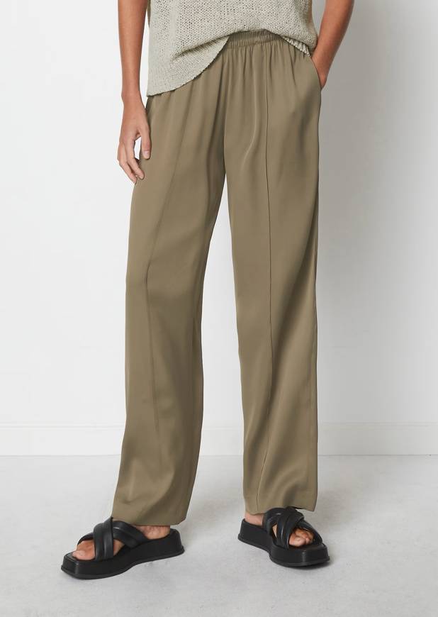 Please Jeans MARCO POLO PANTS FLUENT JOGGER - MILKY BROWN