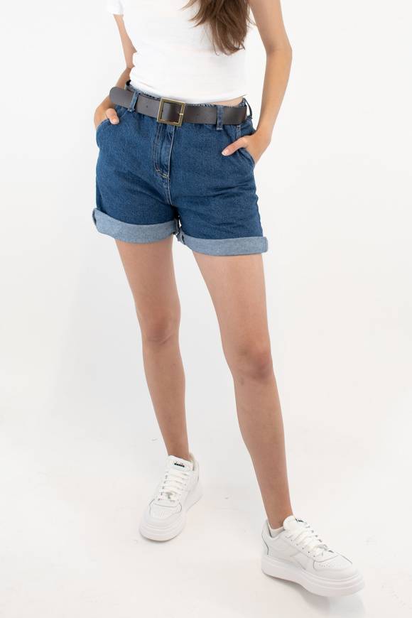 Please Jeans PLEASE BERMUDA SHORTS - D0J C81 (N3N) - BLU DENIM