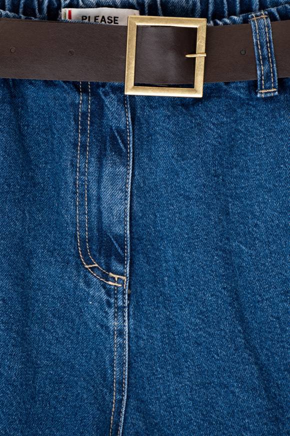 Please Jeans PLEASE BERMUDA SHORTS - D0J C81 (N3N) - BLU DENIM