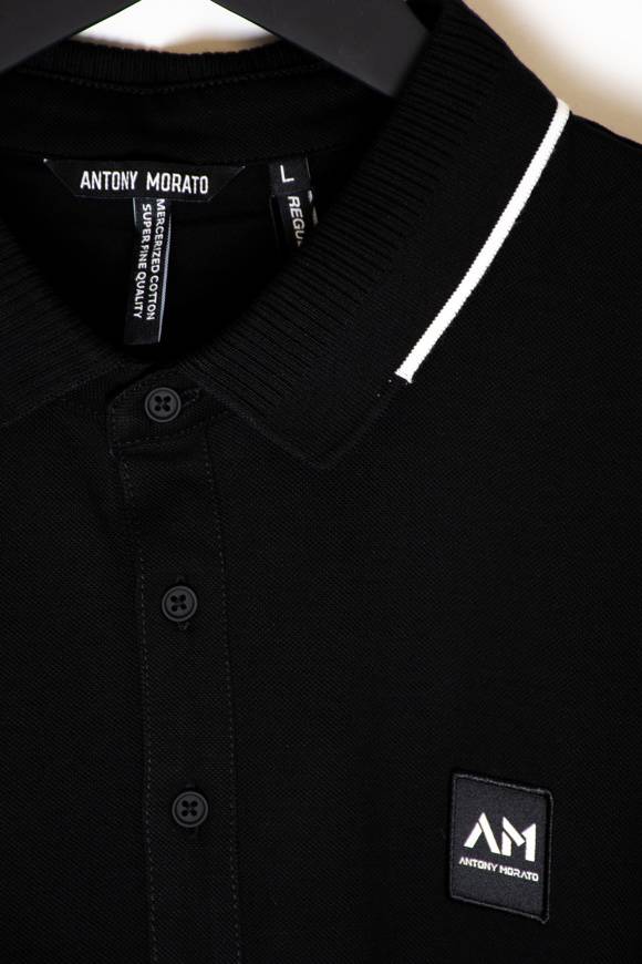 Please Jeans ANTONY MORATO POLO REGULAR - NERO