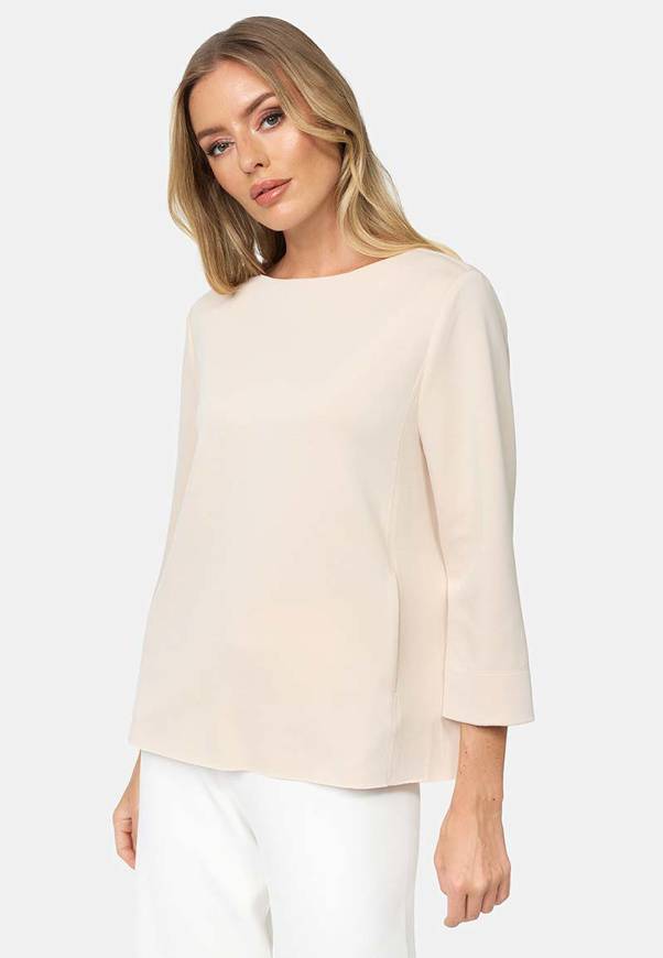 Please Jeans FELPA CATNOIR DI SCUBA - CREMA