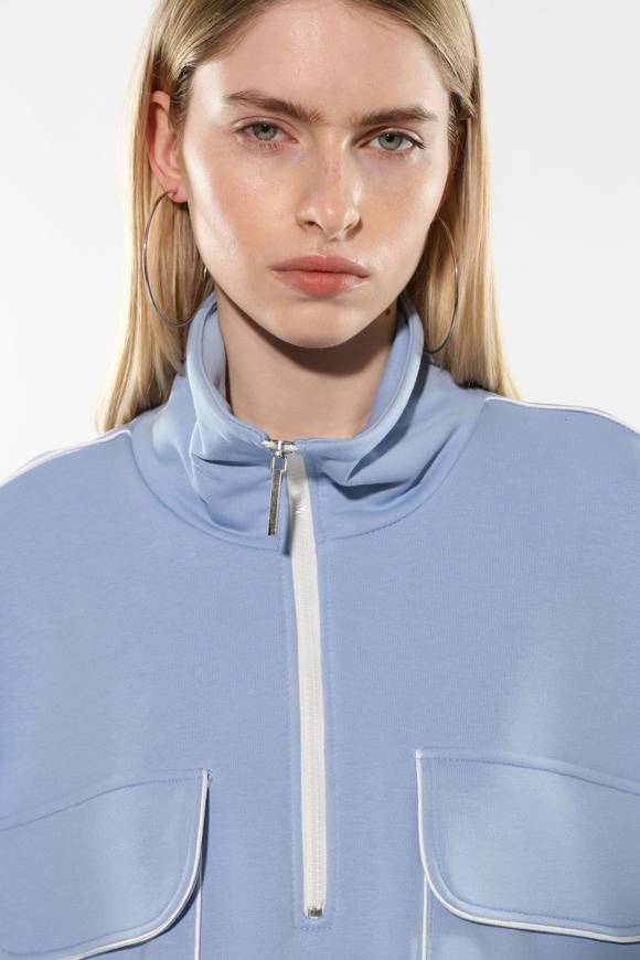 Please Jeans IMPERIAL SWEATER - FG4 HGS - CELESTE