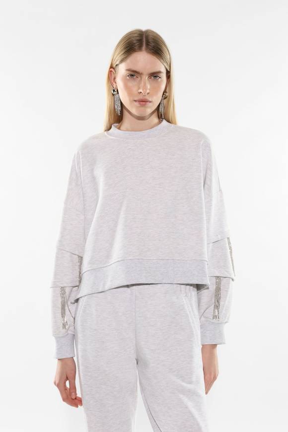 Please Jeans IMPERIAL SWEATSHIRT - FG3 APL - GREY