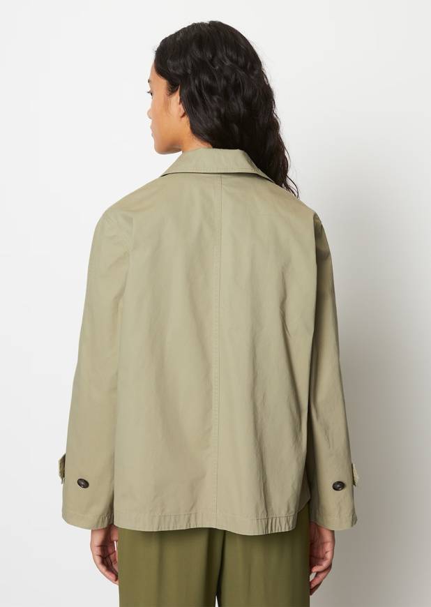 Please Jeans MARCO POLO SHORT TRENCH - STEAMED SAGE
