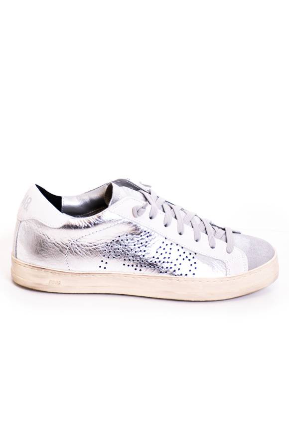 Please Jeans P448 JOHN SNEAKER DONNA - METALLICO