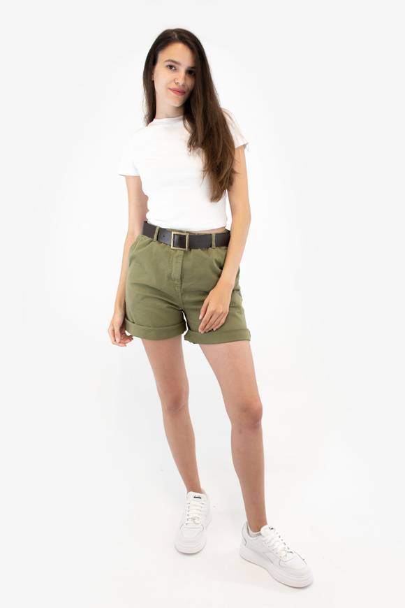 Please Jeans PLEASE BERMUDA SHORTS - D0J N3N - LIZARD