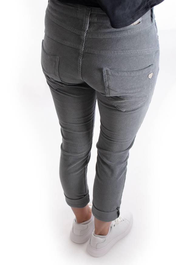 Please Jeans PLEASE CORD PANTALONI P78 - GARGOYLE