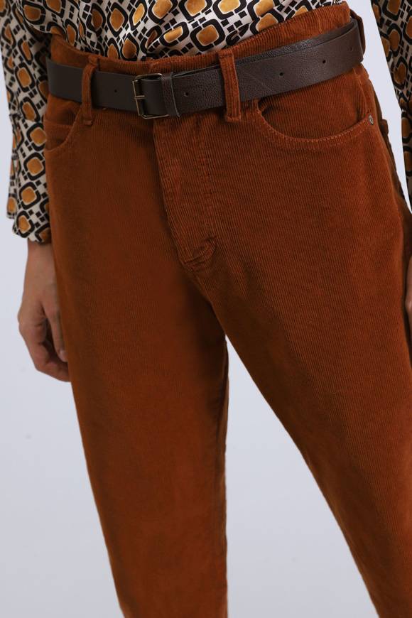 Please Jeans PLEASE CORD PANTS - P2T N3N - BRUCIATO 23
