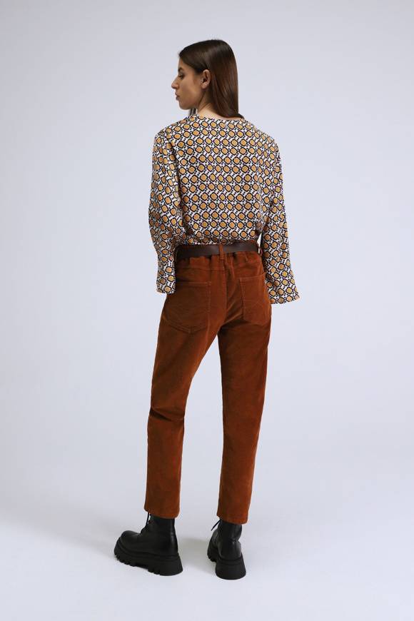 Please Jeans PLEASE CORD PANTS - P2T N3N - BRUCIATO 23