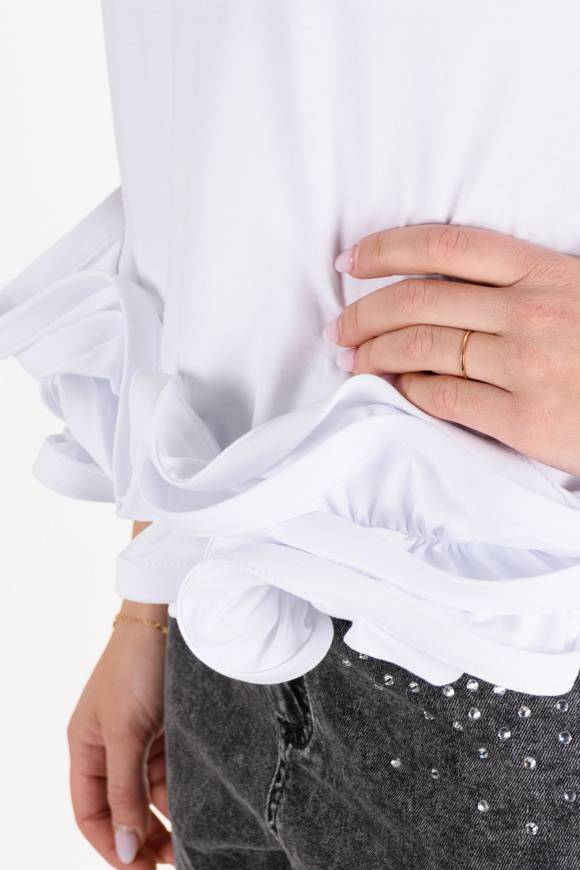 Please Jeans Please - Maglietta T0N 000 - Bianco