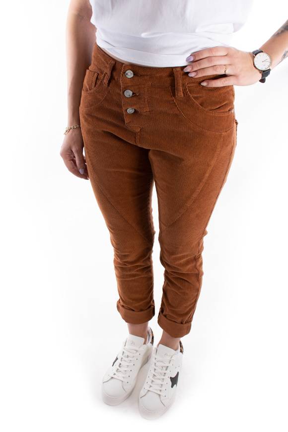 Please Jeans PLEASE PANTALONI CORD P78 - BRUCIATO 23