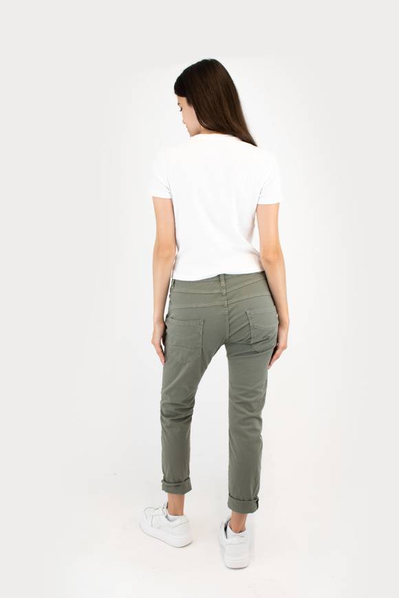Please Jeans PLEASE - PANTALONI P78 N3N - MILITARE
