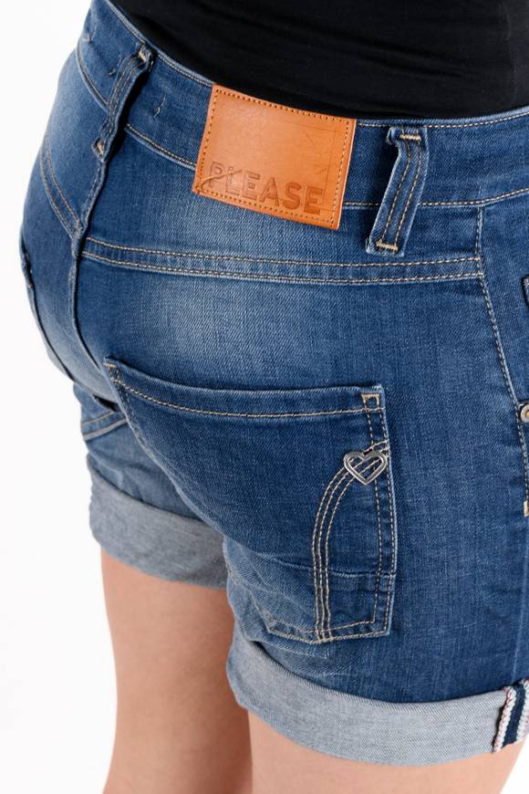 Please Jeans Please - Shorts P88 E02 - Blu Denim